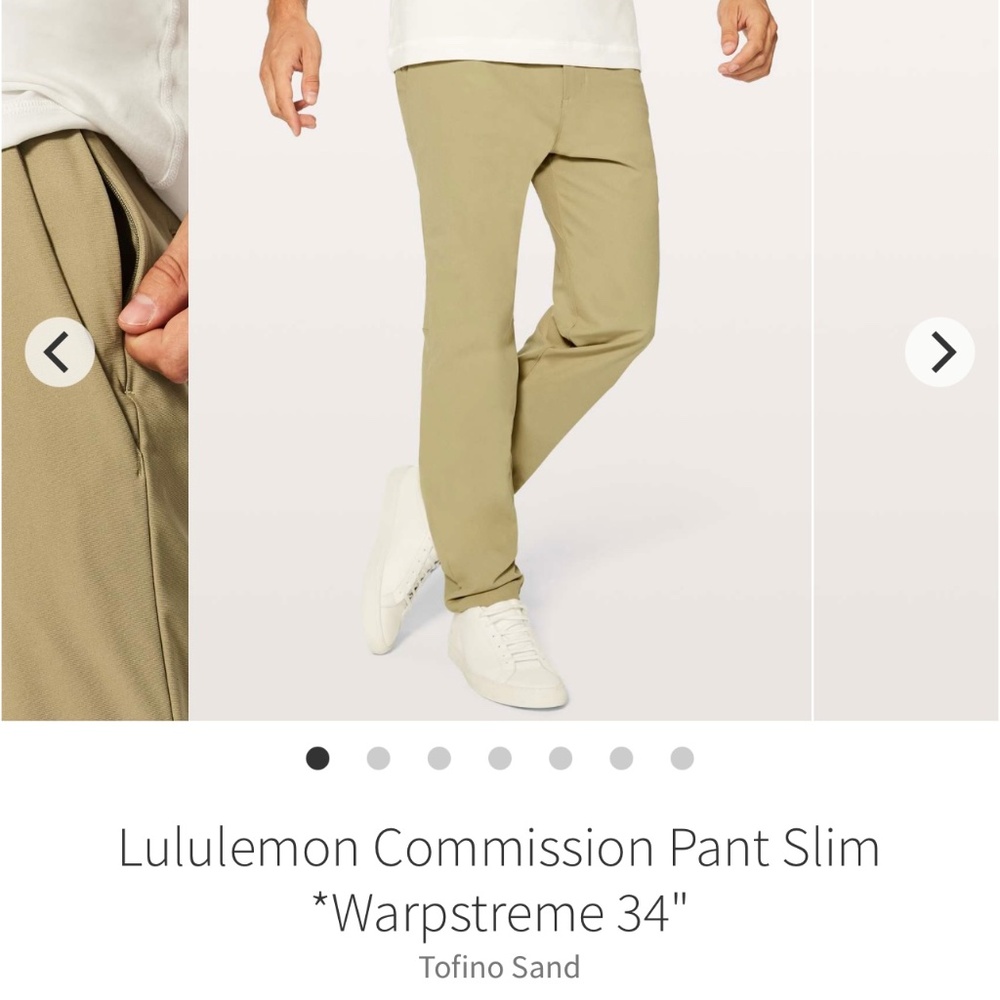 Lululemon commission pant slim *warpstreme 30”leg